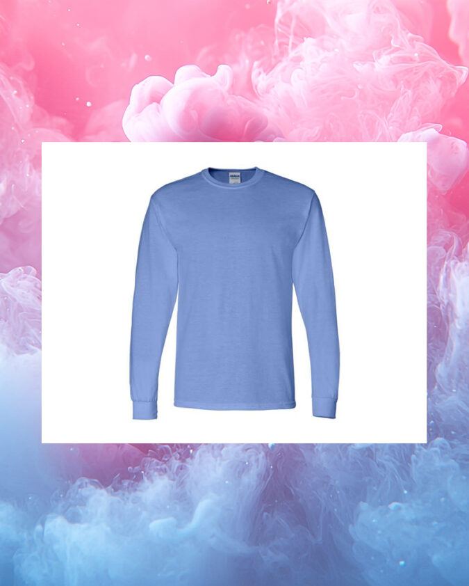 T-shirtlong8400_bleucaroline