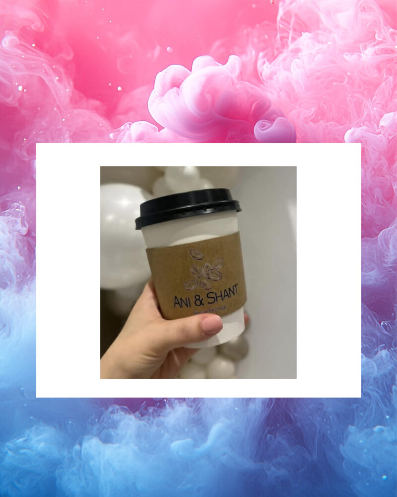 Tasses à café 12 oz avec manchon personnalisé