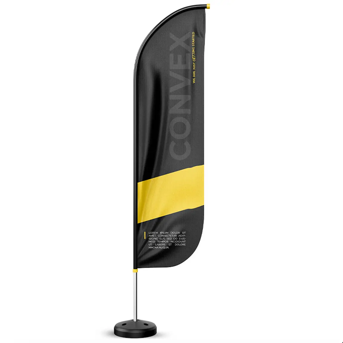 Drapeaux à plumes personnalisés