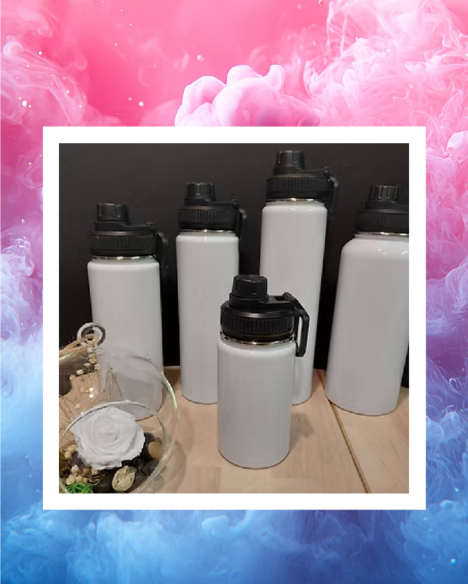 Bouteilles de sport variées