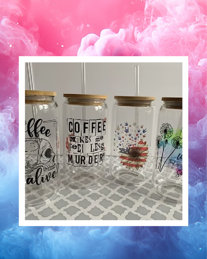 Tumbler en verre clair ou givré 16 oz