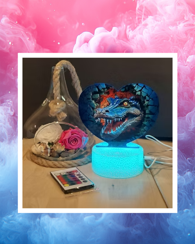 Veilleuse avec forme au choix