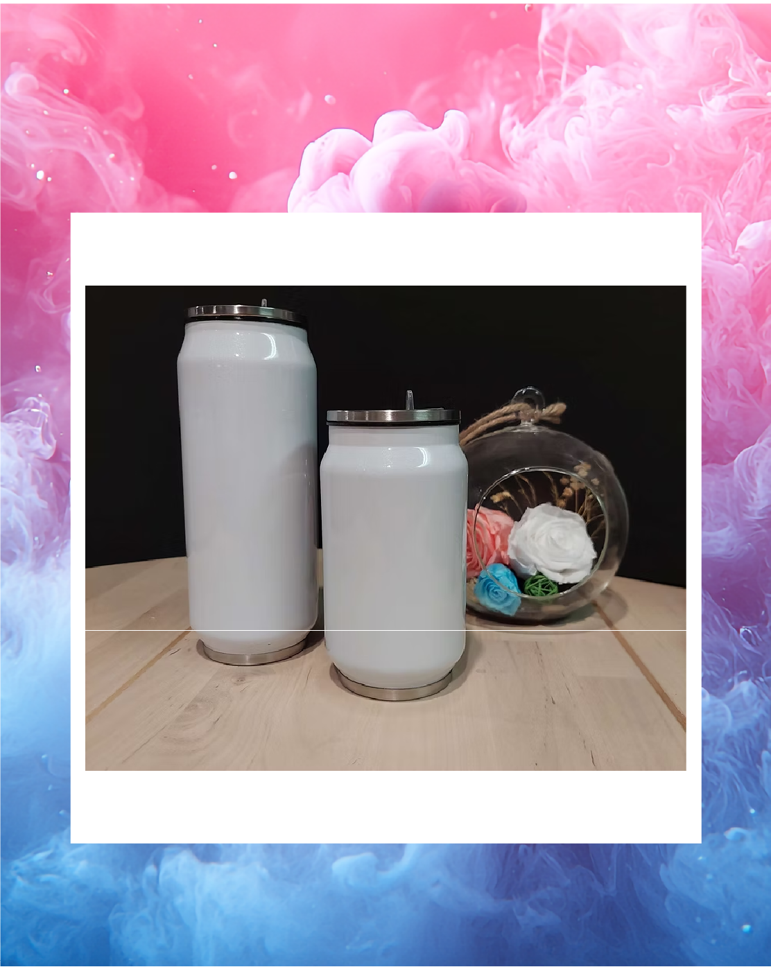 Can cola brillant 12 oz ou 17 oz (glitter)