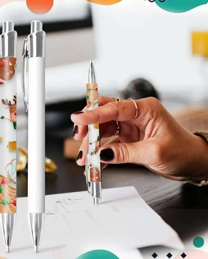 Stylo pour sublimation – Modèle premium à clip chromé