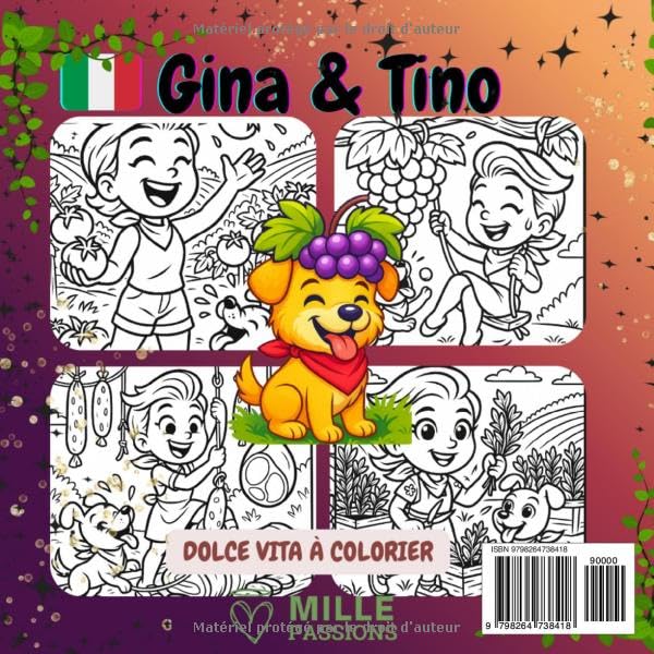 Gina & Tino - Dolce Vita à colorier: Un monde de découvertes et de gourmandise