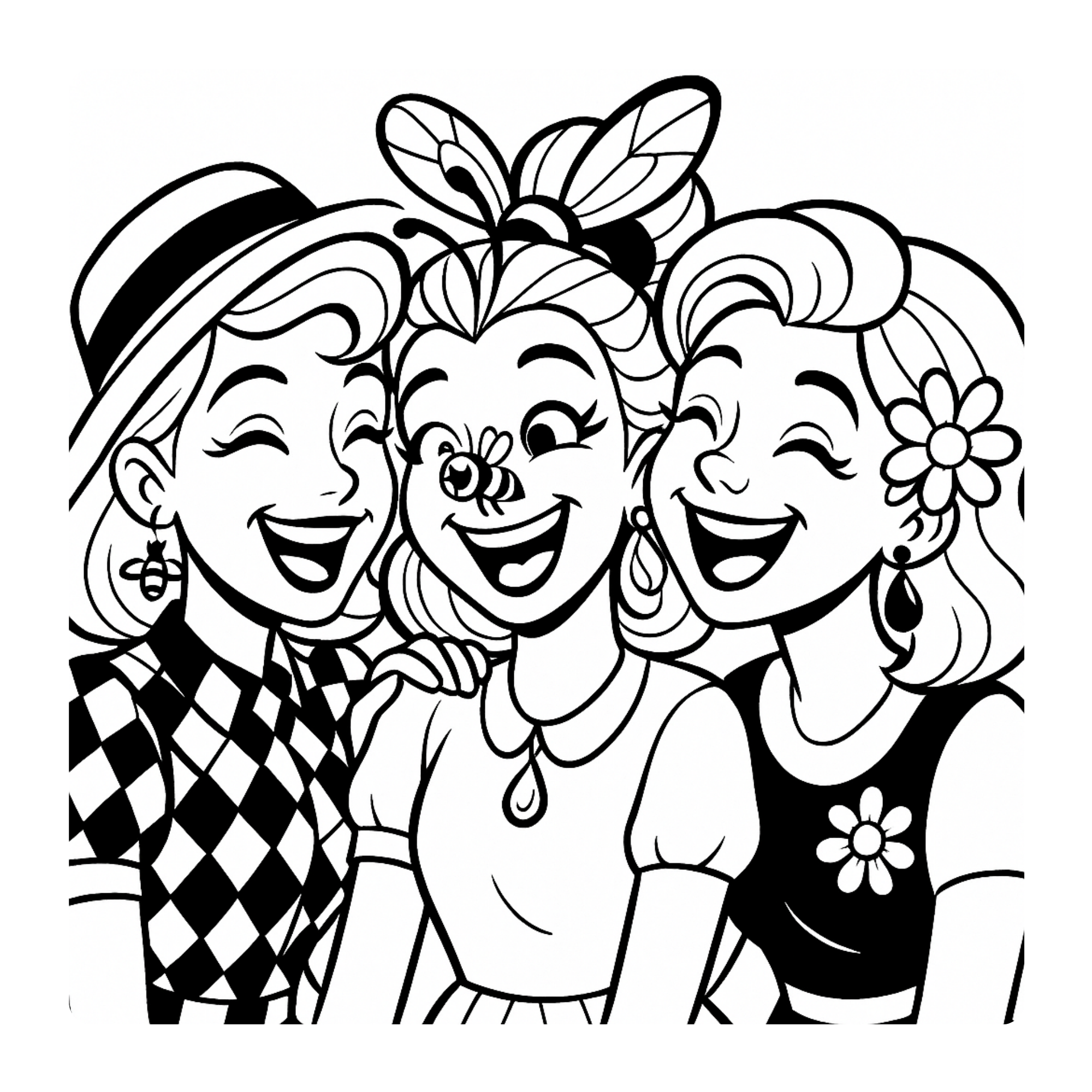 Les Sœurs de Myel — Un monde d’abeilles, de miel et de magie à colorier: Myelisse & Myelina, & Myelinda & Myelodie