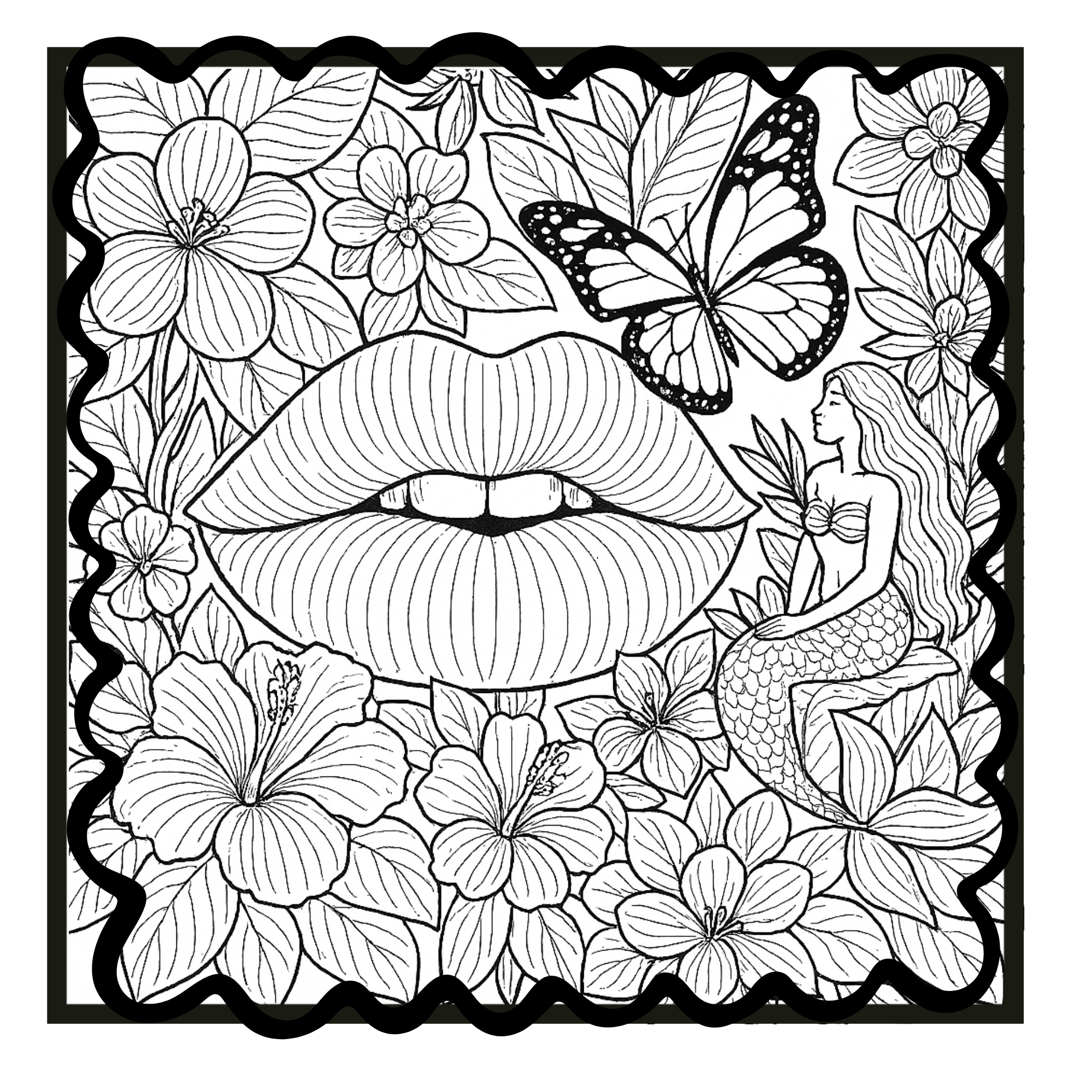 Explosions de couleurs – Lèvres, fleurs et fruits à colorier: Ose la couleur!