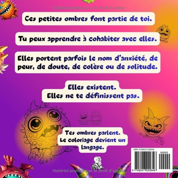 Apprivoiser mes ombres et apprendre à cohabiter.: Un espace à colorier, collaboratif, pour explorer ce qui vit en toi.