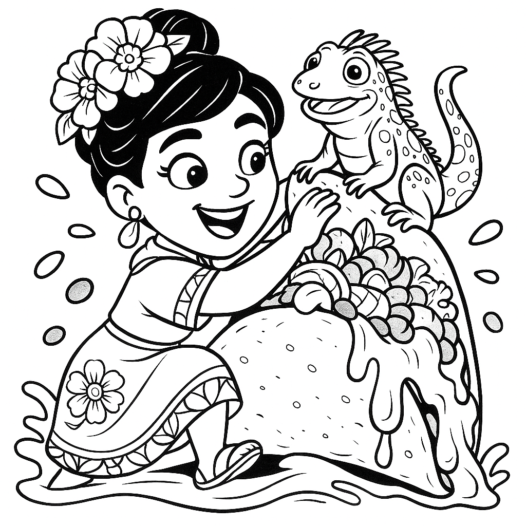 Lupita & Pépito – Joie en fête au Mexique: Colorie et découvre l’univers joyeux de Lupita, accompagnée de son fidèle Pépito.