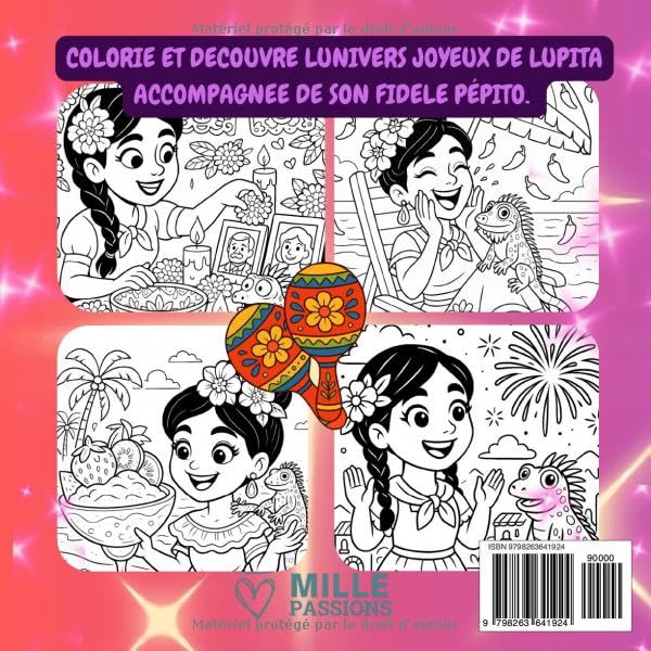 Lupita & Pépito – Joie en fête au Mexique: Colorie et découvre l’univers joyeux de Lupita, accompagnée de son fidèle Pépito.