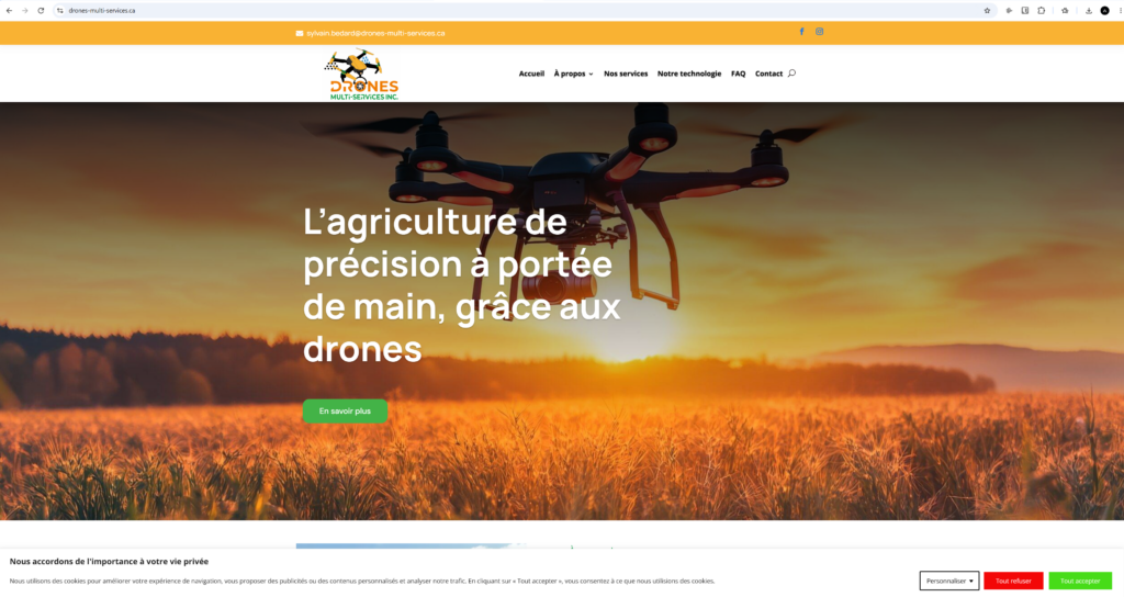 Site Web Drone Multi-Service inc.